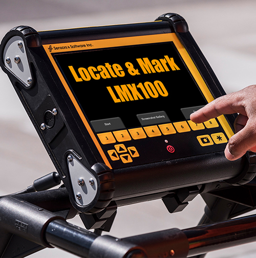 Locate and mark underground utilities with the LMX100 Ground Penetrating Radar system
