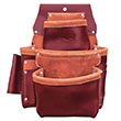 SitePro SiteGear 3-Pouch Pro Leather Fastener Bag with Holders - 51-15060 ES9664