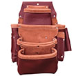 SitePro SiteGear 4-Pouch Pro Leather Fastener Bag with Holders - 51-15062 ES9665