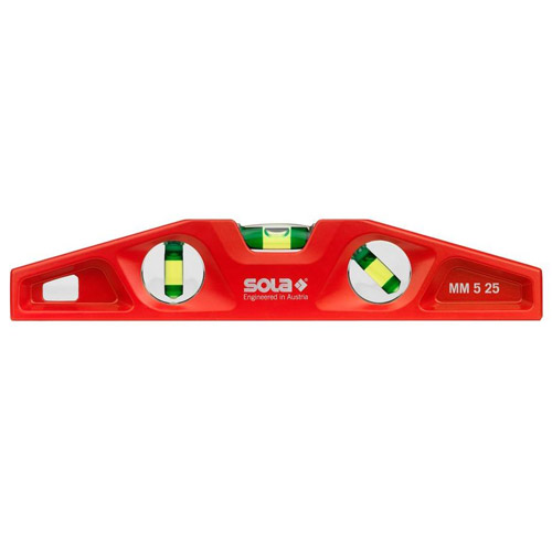 Sola Aluminum Magnetic Torpedo Level MM 5 25