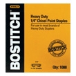 Stanley Bostitch Heavy-Duty 1/4" Staples (Box of 1000 Staples) SB35-1/4 ES2993