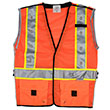 Stop-Lite LED High-Visibility Safety Vests - Orange (3 Sizes Available) ES9349