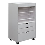 Studio Designs Gift Wrap/Craft Supply Storage Cart In White - 13260 ES6342