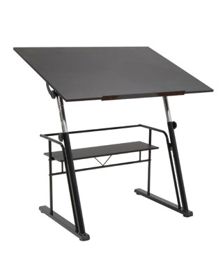 Studio Designs 13340 - Zenith Drafting Table (Black - Black)