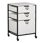 Studio Designs 3 Drawer Mobile Storage Organizer In Charcoal and White - 10223 ES8954