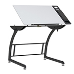 Studio Designs Triflex Standing Height Adjustable Drawing Table - Charcoal Black and White - 10098 ET11191