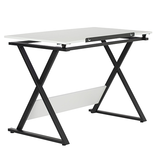  Studio Designs Axiom Student Drawing Table With Tilting Top - Charcoal and White - 13353