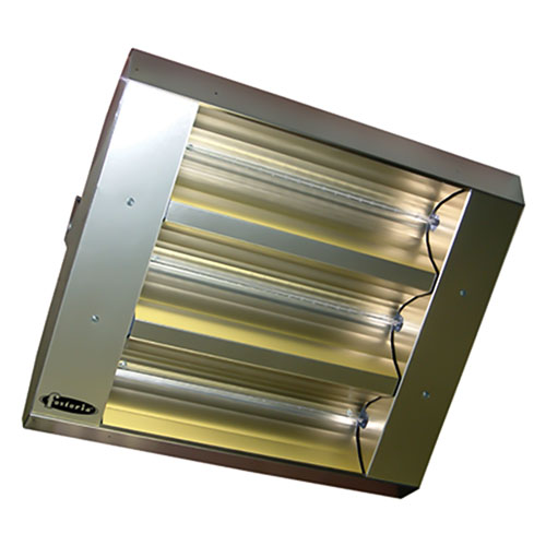 Photograph of TPI THSS Series 3 Lamp 7.5KW Mul-T-Mount Electric Infrared Heater, 30&#176; Symmetrical with Stainless Steel Housing - 240 Volts - 343-30-THSS-240V