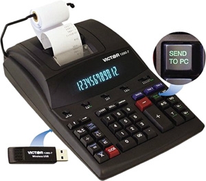 Victor Heavy-Duty Commercial Printing Calculator with Wireless Data 1280-7