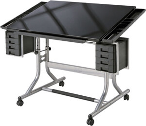 Alvin CraftMaster II Glass Top Deluxe Art &amp; Drawing Table CM48GL