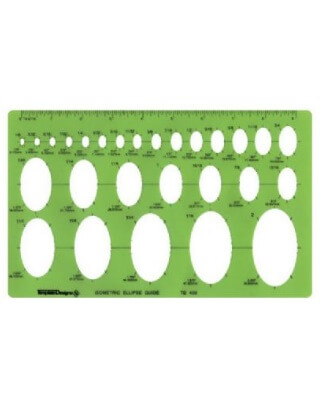 Alvin TD400 - Isometric Ellipse Guide Template - EngineerSupply