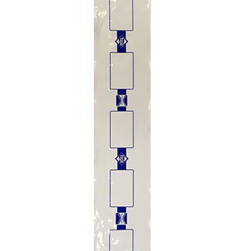 Peep Squirrel 10&quot; x 44&quot; Plastic Blueprint Banner Bags with Dispenser (Roll of 135 Bags) - BB.4.C.10.44