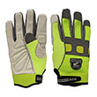 Gatorback Reflective Goat Skin Leather Gloves - 635 (3 Sizes Available) ES9754