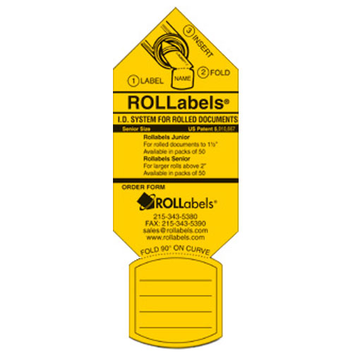 ROLLabels Junior - Fluorescent Yellow (JRYW)