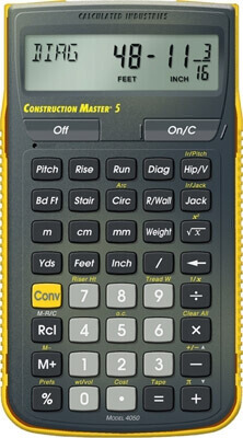 Calculated Industries Construction Master 5 Calculator 4050