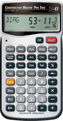 Calculated Industries Construction Master Pro Trig 4080 Calculator ES21