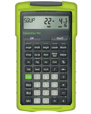 Calculated Industries ConcreteCalc Pro 4225 ES22