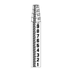 Crain Professional Series (LR-PRO) Round Leveling Rod ES220