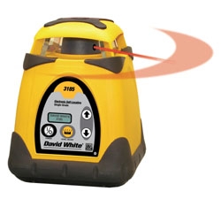 David White AutoLaser 3185 Exterior Single-Grade Rotary Laser, Electronic True Self-Leveling (48-3185) ES1906