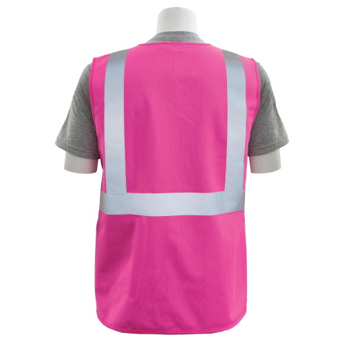 Photograph of ERB S762P Unisex Safety Vest Non-ANSI, Hi-Viz Pink - (8 Sizes Available)
