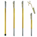 Jameson - FG Series Fiberglass Pole Set with Wire Raiser 21' - FG-6-3W ET13627