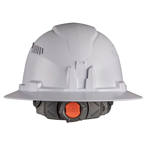 Photograph of Klein Tools Full Brim Hard Hat with Rechargeable Headlamp - 60407RL