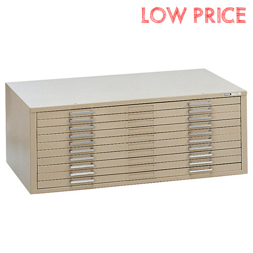 Mayline C-File 10-Drawer Flat File for 30" x 42" Sheets - Model 7978C ES1108