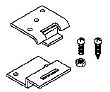 Mayline Hinge Kit 10109 (Works with Mayline WOOD Drafting Tables) ES1762