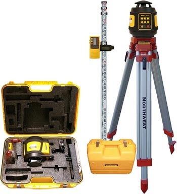 Northwest Instrument Interior/Exterior Rotary Laser Package NINEXPK802 (Item 90226)