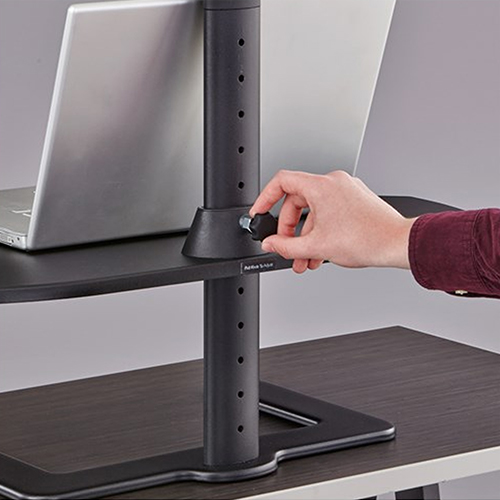 Photograph of Safco Stance Height Adjustable Laptop Stand - 2180BL
