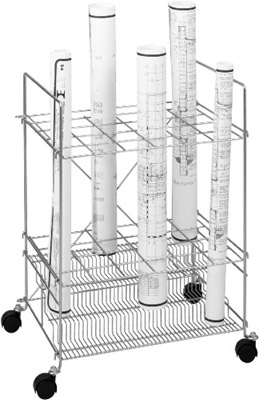 Safco Chrome Wire Roll File 24 Compartment Model 3089 ES106