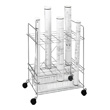 Safco Chrome Wire Roll File 24 Compartment Model 3089 ES106