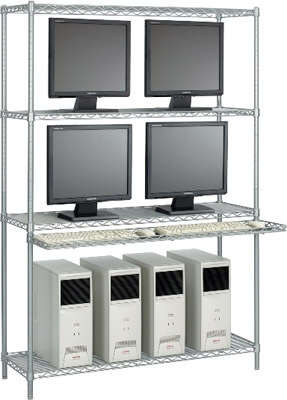 Safco 48"W Wire LAN Management System 5280SL ES1151