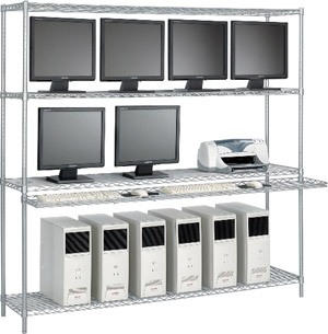 Safco 72"W Wire LAN Management System 5231SL ES1152