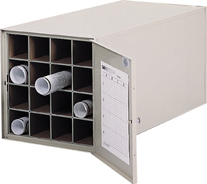 Safco 38" Deep Steel Roll File 16 Tube 4960 ES126