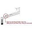 ES1325 - Safco Pistol-Grip Hanging Clamp Wing-Knob Plastic Tip (Part No 4406)