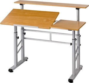 Safco Height Adjustable Split Level Drafting Table 3965MO