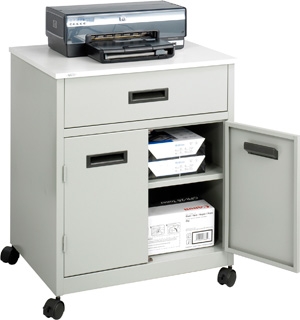 Safco Steel Machine Stand with Drawer 1870GR ES2418