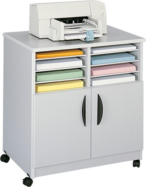 Safco Mobile Machine Stand with Sorter ES2426