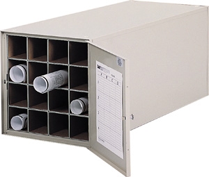 Safco 44" Deep Steel Roll File 16 Tube 4961 ES317