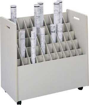 Safco Mobile Roll File 50 Compartment Model 3083 ES435
