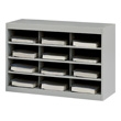 Safco EZ Stor Steel Project Organizer 12 Compartment 9254GR (Gray) ES471