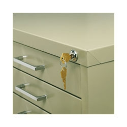 Safco Lock Kit 4981 (Use with 5-Drawer Cabinets 4994, 4996, 4998 ONLY) ES571