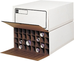 Safco "Tube Stor" KD Roll File Carton 3095 ES883