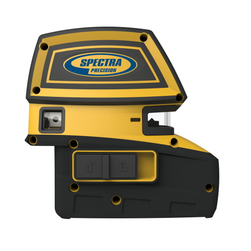 Photograph of the Spectra LT52G Point &amp; Line Laser Tool - LT52G eliminates the need for contractors to purchase two tools by combining a 5-beam pointer and a crossline laser into one product.