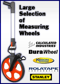 Measuring Wheels - Large Selection of Twin-Wheel, Small / Medium / Large Measuring Wheels, Electronic Models and more