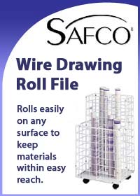 Safco Wire Roll File 4 Compartment Model 3084