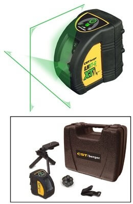 CST/Berger Self-Leveling Interior Hi-Powered Green Beam Laser Cross Level 58-ILM-XTG