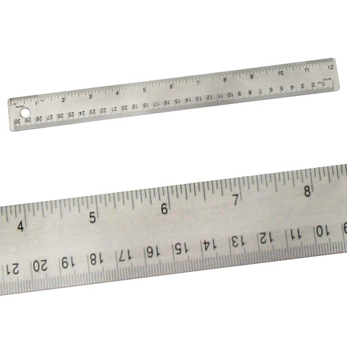 Alumicolor 8012 12 Stainless Steel Ruler w/Cork