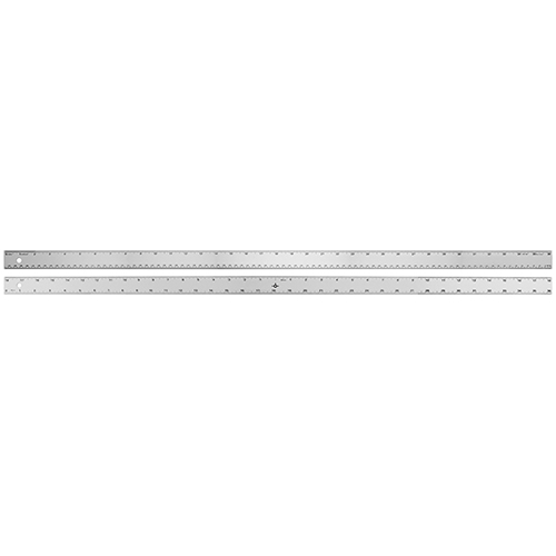 Alumicolor 6 Straight Edge Aluminum Ruler with Center-Finding Back  Promotional Product, Available in 2 different colors - EngineerSupply